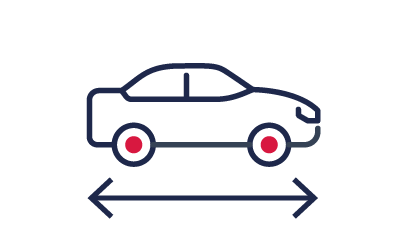 Icon für Fahrzeuglänge