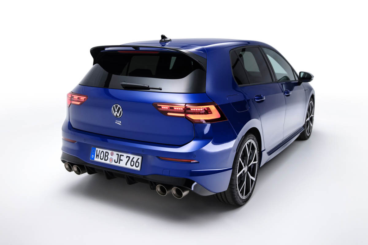 Detail Rückansicht des Golf R