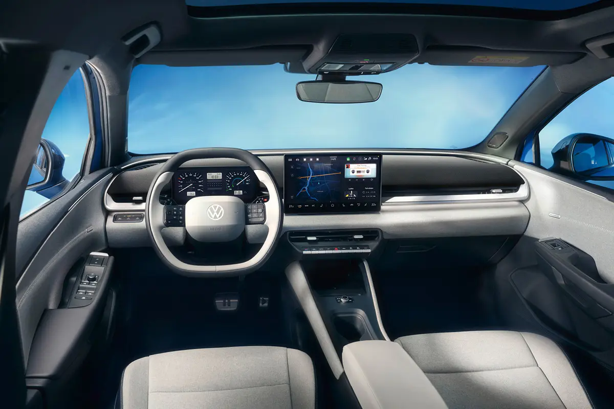 Zu sehen ist der Innenraum des VW ID Polo